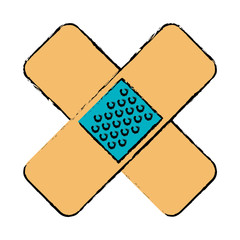 cure bandages isolated icon