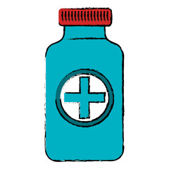 bottle medical isolated icon
