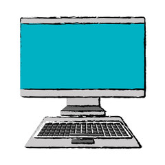 Fototapeta premium computer desktop isolated icon