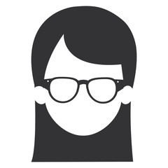 beautiful woman head avatar character