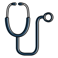 stethoscope medical isolated icon