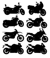  Motorcycle Silhouettes