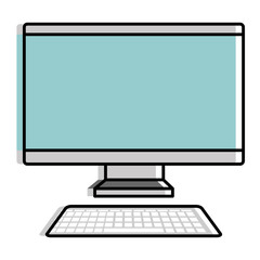 Fototapeta premium computer desktop isolated icon