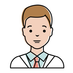 elegant businessman avatar character
