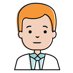 elegant businessman avatar character