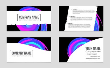 Naklejka premium Abstract vector layout background set. For art template design, list, front page, mockup brochure theme style, banner, idea, cover, booklet, print, flyer, book, blank, card, ad, sign, sheet,, a4.