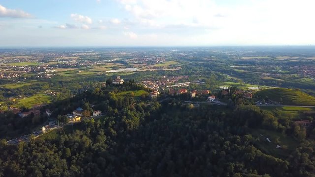 montevecchia aerial view