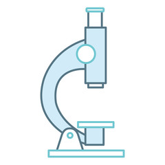 microscope laboratory isolated icon