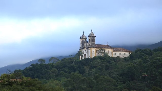 View of old church in Brazil