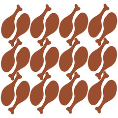 Roasted chicken leg repetition