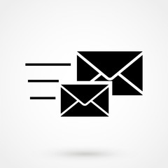 Vector illustration. Hand drawn doodle of closed envelope. Not read incoming message.