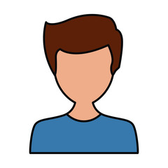 Man avatar cartoon icon vector illustration graphic design