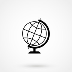 World globe icon, world vector icon