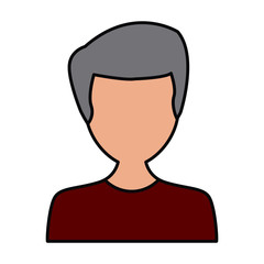 Man avatar cartoon icon vector illustration graphic design