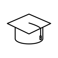 Graduation Hat symbol icon vector illustration graphic design