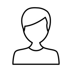 Man avatar cartoon icon vector illustration graphic design