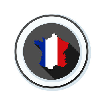recommend clip art: France button illustration