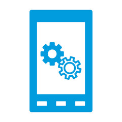 Smartphone mobile technology icon vector illustration graphic design