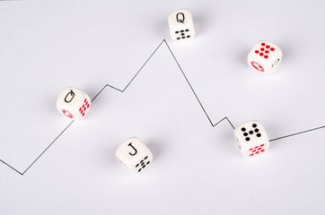 Conceptual stock investment shot