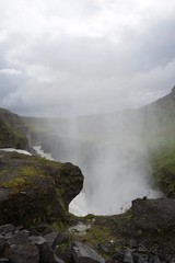 Landschaft in Islands Süd-Westen - Golden Circle: Wasserfall Gullfoss