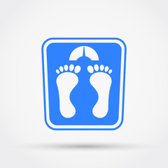 Weight scale icon. Vector illustration.