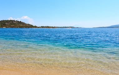 Summer sea coast (Sithonia, Greece).