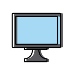 Computer monitor hardware icon vector illustration graphic design