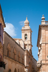 Architecture in the ancient city of Mdina, Malta