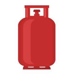 Red gas tank vector illustration.