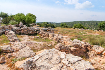 Fototapeta na wymiar Etri ruins near Beit Shemesh