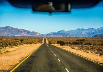 Landscape of the Western Cape along the Route 62 in South Africa