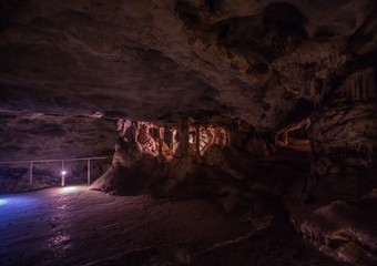 Flowstones in the famous Cango Caves in South Africa