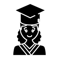 Student graduation cartoon icon vector illustration graphic design
