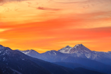 Sunrise Over The Great Northern Mountain