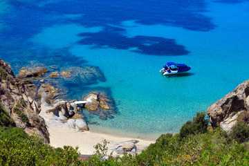 Summer sea coast (Halkidiki, Greece).