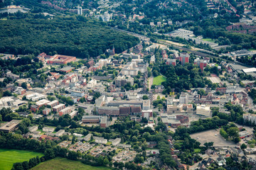Fototapeta premium Germany from above - Hamburg, Elmshorn, Norderstedt and Hamburg