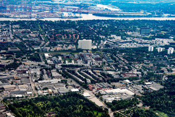 Germany from above - Hamburg, Elmshorn, Norderstedt and Hamburg