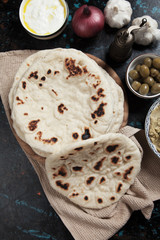 Home made pita bread