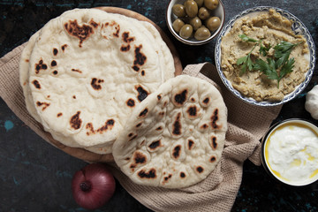 Home made pita bread