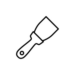 thin line putty knife icon