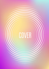 Abstract cover. Minimal trendy vector with halftone gradients. Geometric future template for flyer, poster, brochure and invitation. Minimalistic colorful cover. Abstract EPS 10 illustration.