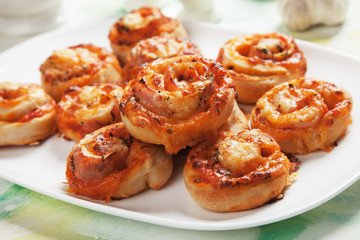 Home made pizza rolls