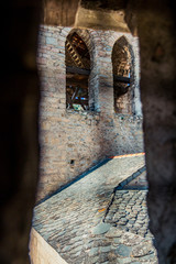 Vue sur le village de Villefranche-de-Conflent du haut des remparts