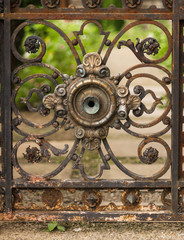 Small part of rusty gate