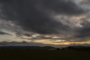sunshine landscape in nature