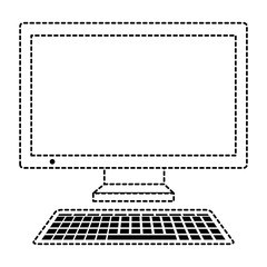 computer desktop isolated icon