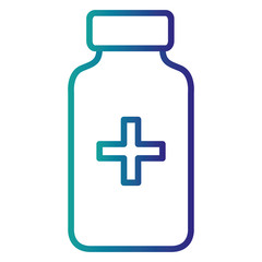 bottle medical isolated icon