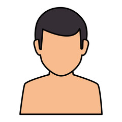 young man shirtless avatar character