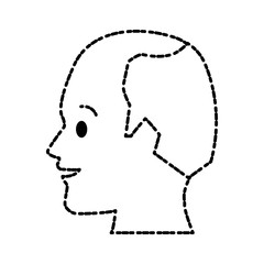 Man head silhouette icon vector illustration graphic design