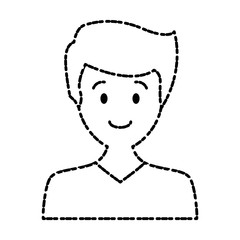 Man avatar cartoon icon vector illustration graphic design